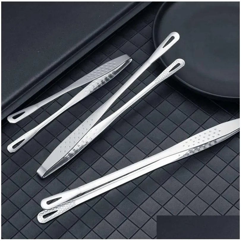  1pc stainless steel coffee sugar clip long handle tweezer clamp steak bread clips coffee tea clips kitchen bar tool supply