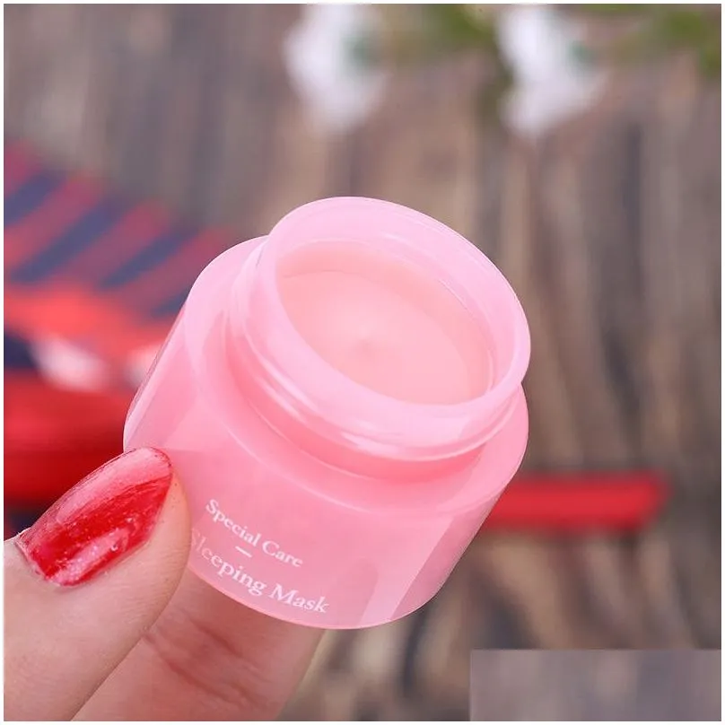 Korea  Special Care Lip Sleeping Mask lip balm Lipstick Moisturizing Anti-Aging Anti-Wrinkle LZ Brand cosmetic