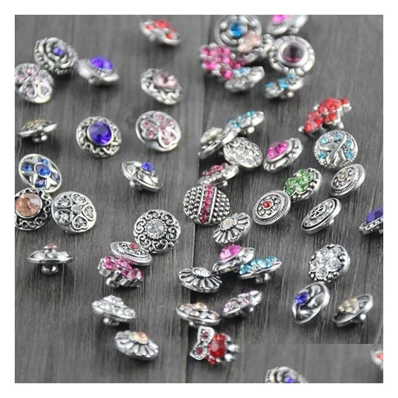 snap button 12mm jewelry mix buttons fit snap bracelet bangles necklaces wholesale bulk snap jewelry