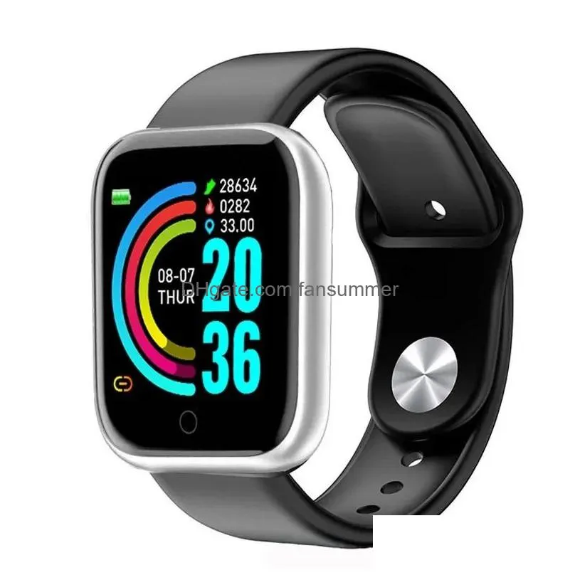 y68 smart watch color screen step counting multi sport mode message reminder photography music remote control smart band