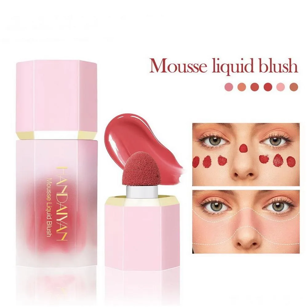 Handaiyan makeup cream blush liquid blusher Long-lasting Natural Easy to Wear pigmented face make up