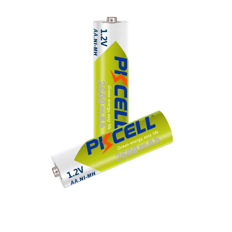 original pkcell 14550 14500 battery 1.2v nimh rechargeable 2600mah batteries recycle chargering 1000 times