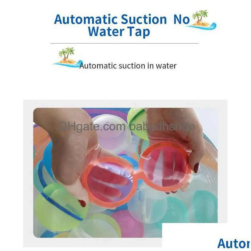 balloon water bomb splash balls toys reusable balloons garden game for kids playing drop delivery gifts novelty gag otpmi