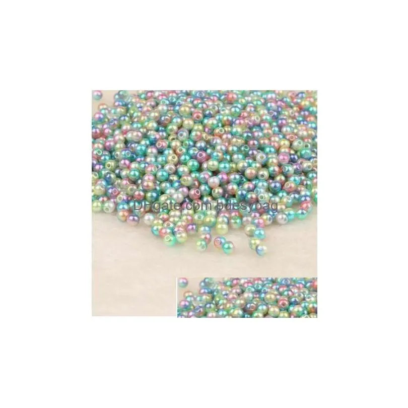 dia 4/6/8/10mm 50-500pcs abs imitation pearl beads round plastic abs loose pearl beads for necklace bracelet diy jewelry