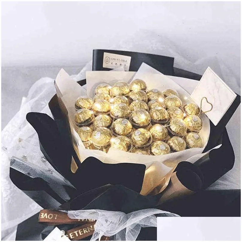 50pcs clear chocolate box truffle liner flower candy box bouquet chocolate ball holder case valentines day gift box party decor