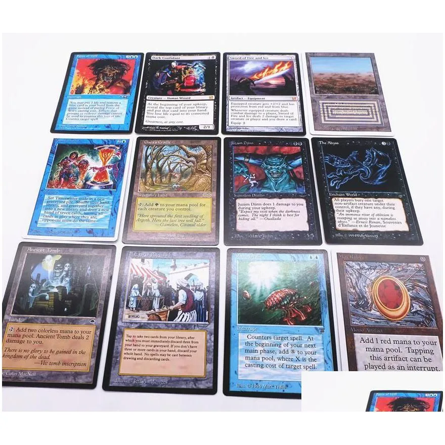 hot sell do the good quality 100pcs/lot magic cards board games by yourself english version tcg playing cards