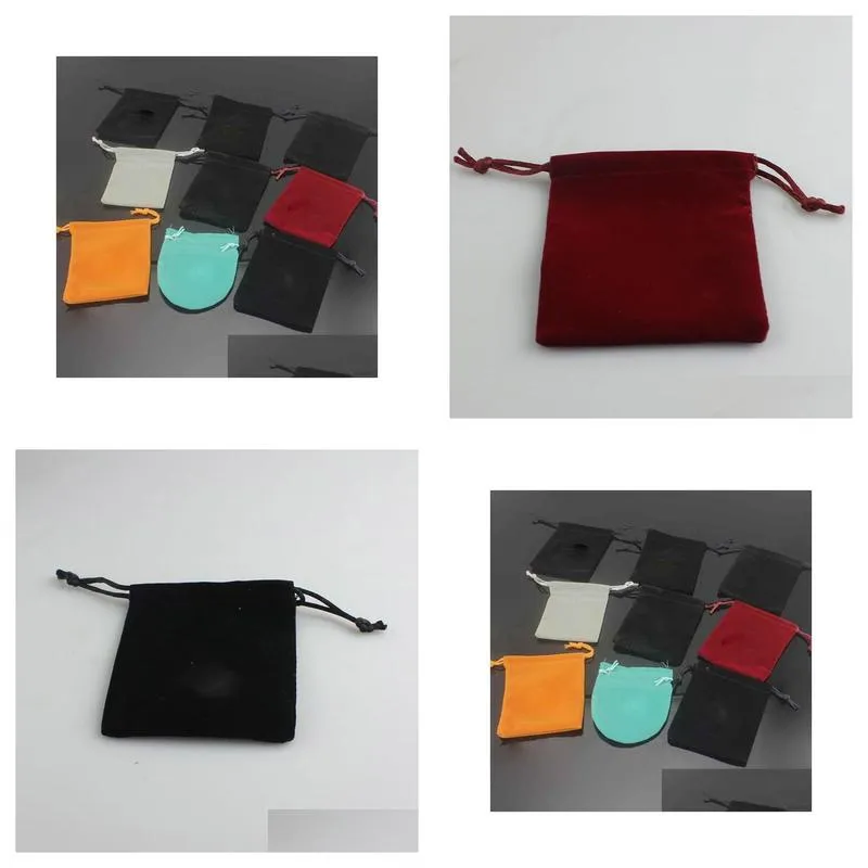 high quality rings necklace earrings dustbags packaging box jewelry small square bag gift dust bags wholesale