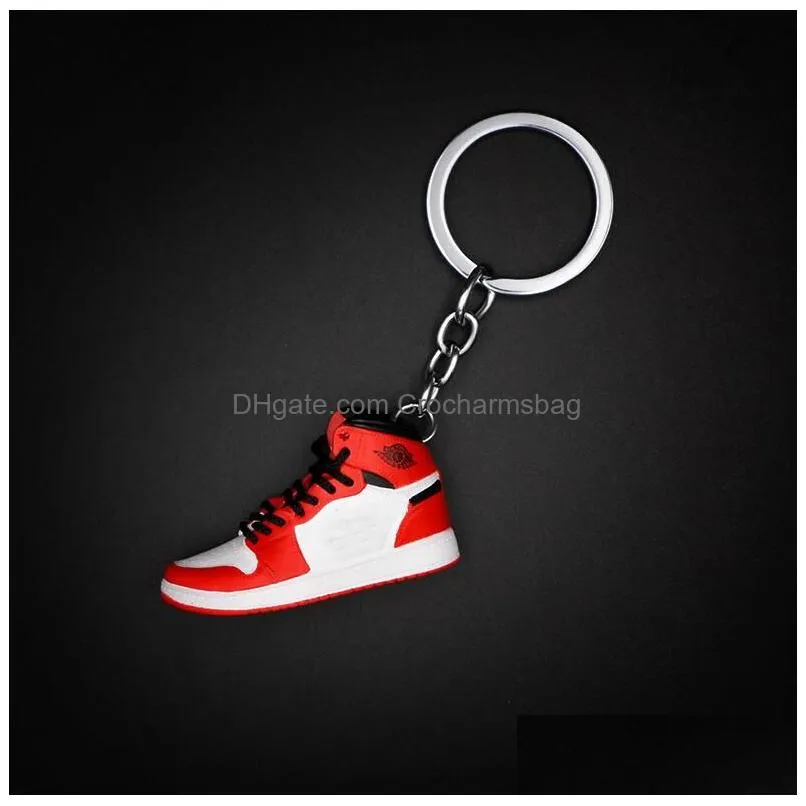 3D Mini Creative Sneakers Shoes Keychains For Men Women Sports Gym Shoe Keychain Bag Pendant Basketball Shoes Key Chain Jelwelry