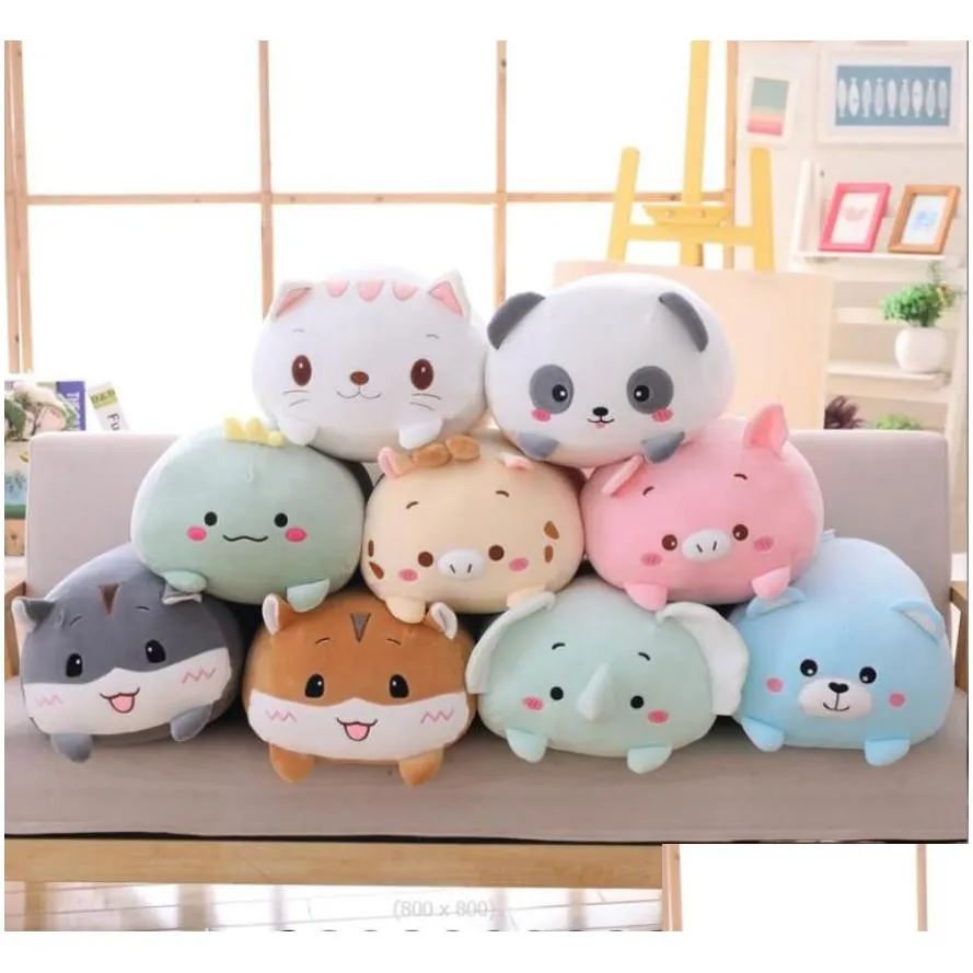 9 style plush toy bear doll cat cushion child birthday gift baby gifts cute animal pillow home doll childrens gift fy7950 gg0131