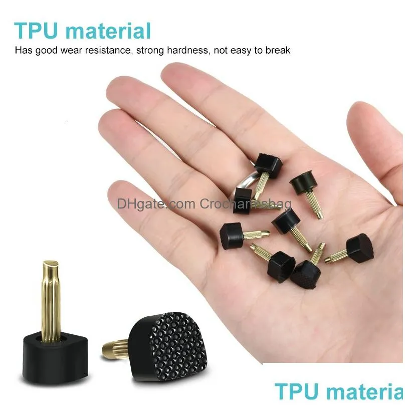 Shoe Parts Accessories 60PcsSet High Heel Stoppers Repair Tips Pins for Women s Heels Protector Taps Dowel Lifts Replacement Care