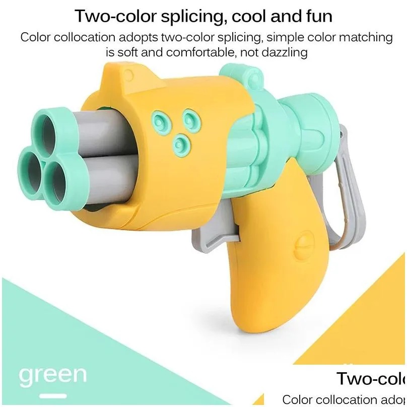 1pc children soft bullet pistol toy kids outdoor fun shooting plastic gun boy gift 4 colors random