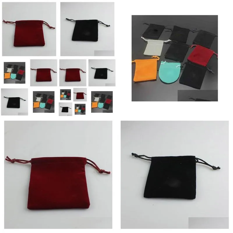 high quality rings necklace earrings dustbags packaging box jewelry small square bag gift dust bags wholesale