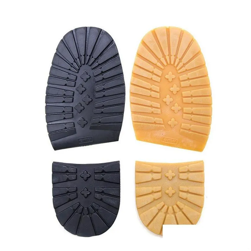 Shoe Parts Accessories Thicken Rubber Soles for Men Leather Business s Heel Sole Nonslip Repair DIY Replacement Outsoles Black Yellow Mat Pad