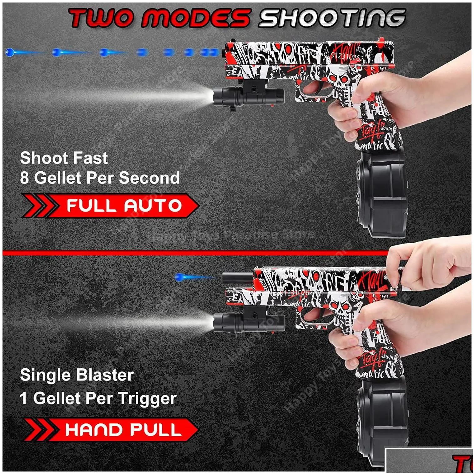 gun toys 2023 electric toy gel blaster water beads pistol matic outdoor game paintball handgun airsoft shooter for kids gifts drop d