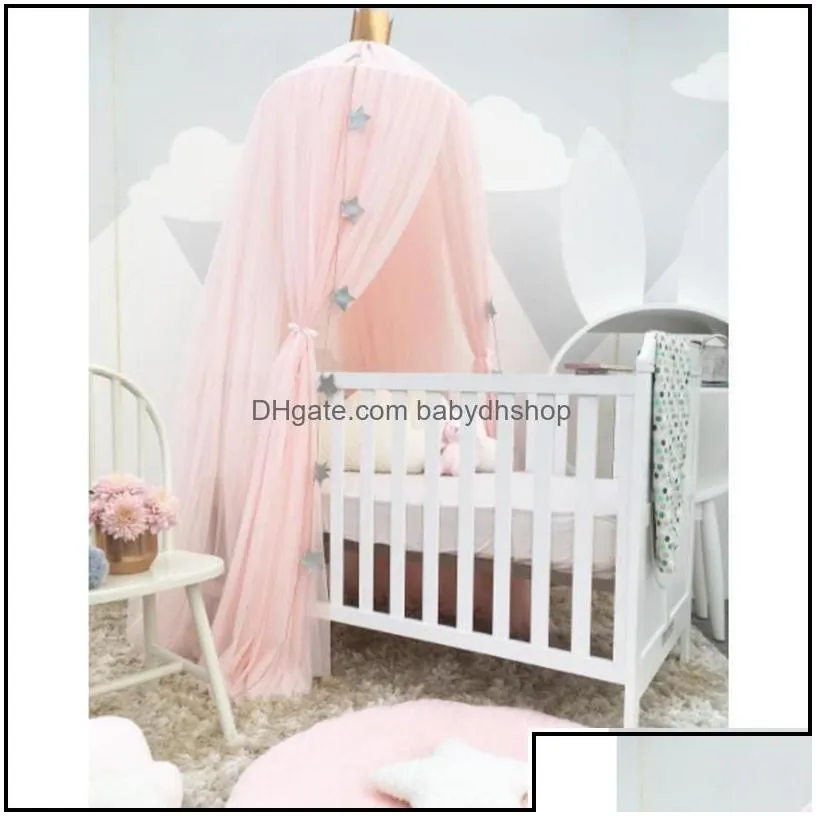 crib netting nursery bedding baby kids maternity baby mosquito decor net canopy cot bed curtain valance hung dome girls room princess