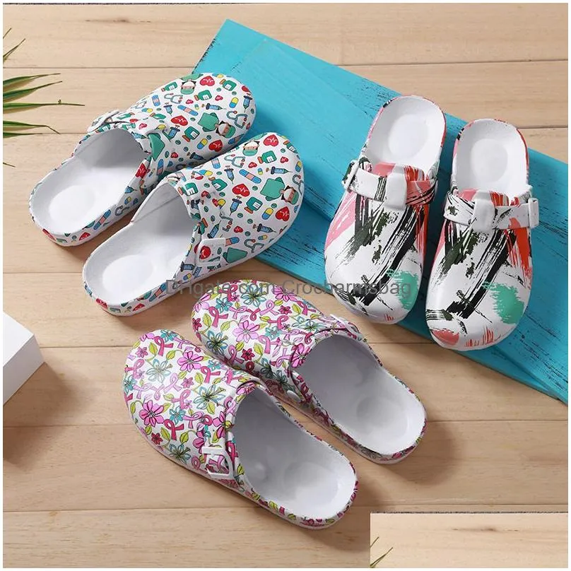 Shoes Surgical Room Slippers Pet Hospital Doctor Nurse Work Slippers Unisex Strap Flat Soft Eva Shoes Nursing Clogs Spa Shoes