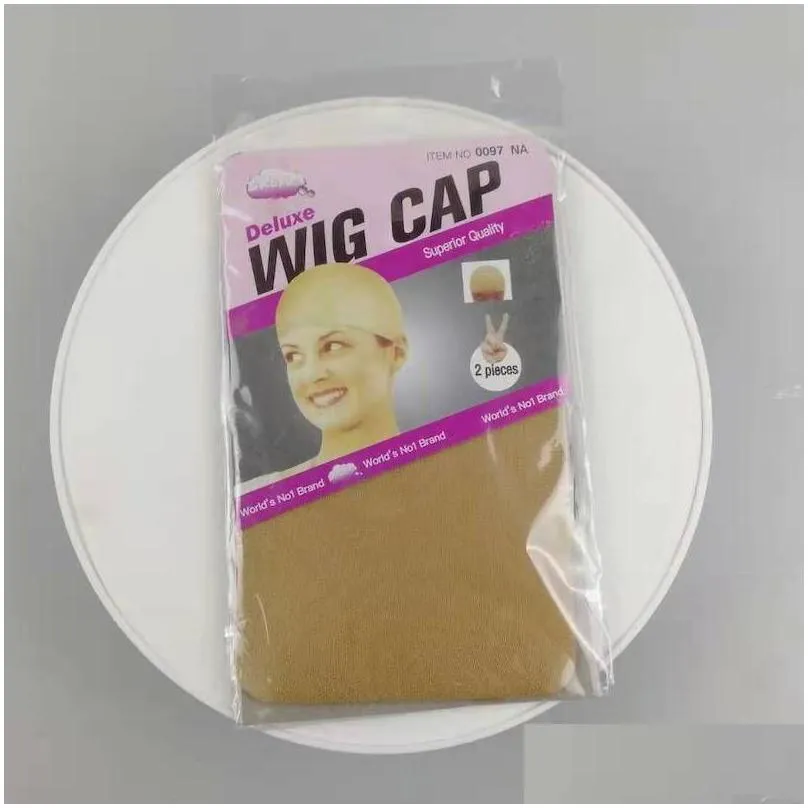 deluxe wig cap hair net for weave hair wig nets stretch mesh wig cap for making wigs size