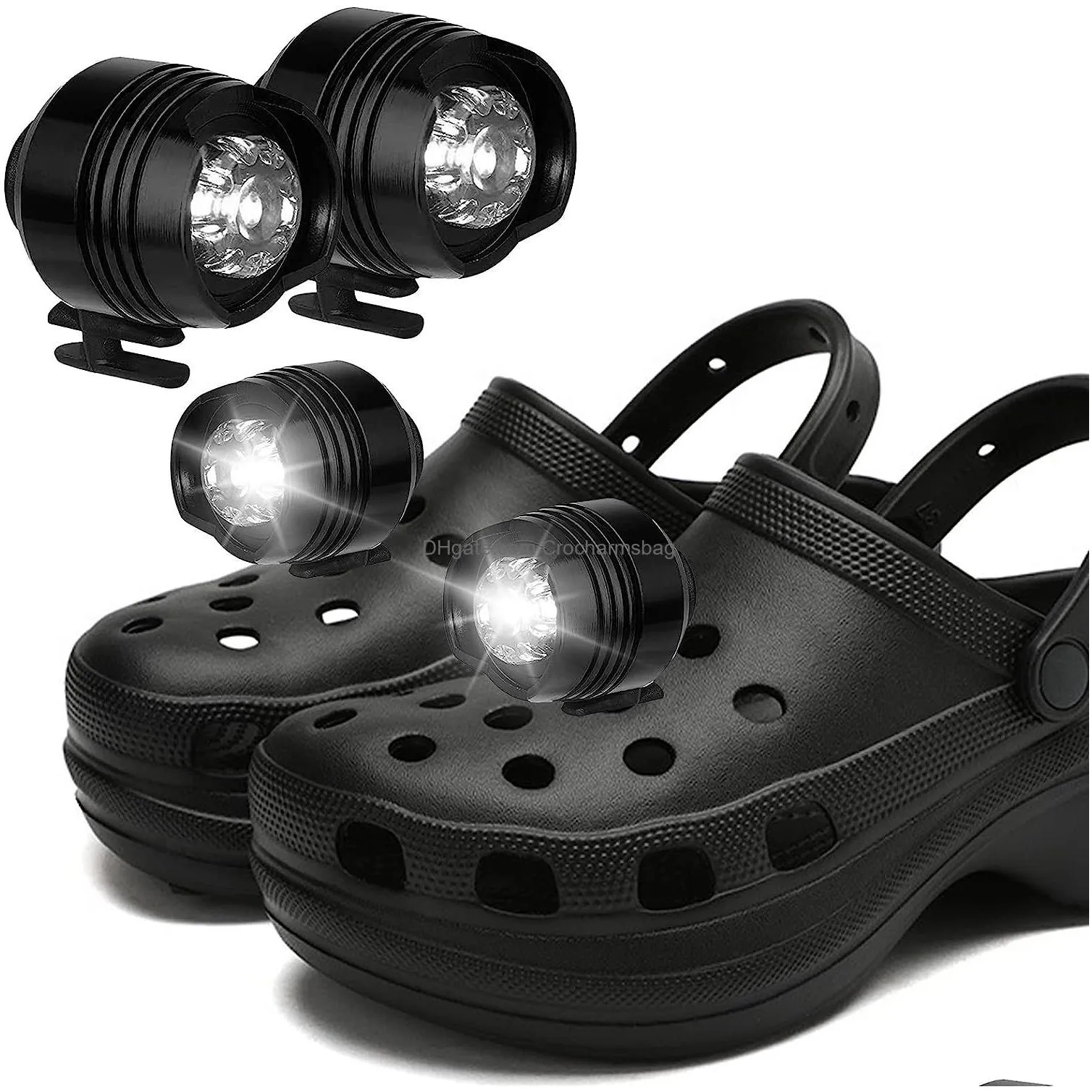 Alligator light headlights LED shoe light strip 3 light modes IPX5 waterproof suitable for walking dogs camping cycling headlights for