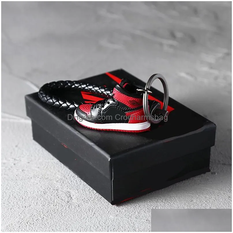 High quality basketball shoes soft plastic DIY 3 d key chain of creative couples shoes mold