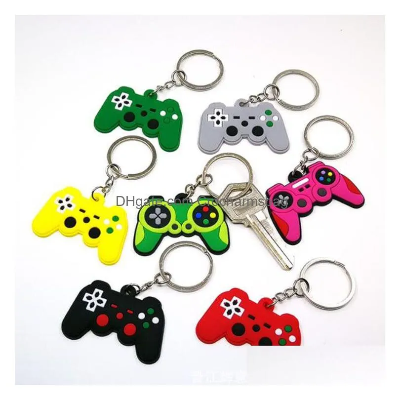 pvc soft rubber game keychain pendant DIY custom logo gift cartoon anime decoriation accessories
