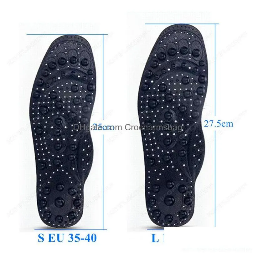 Magnetic Therapy Massage Insoles For Shoes Foot Acupressure Enhanced Insole Point Feet Body Detox Insert Pads 220610