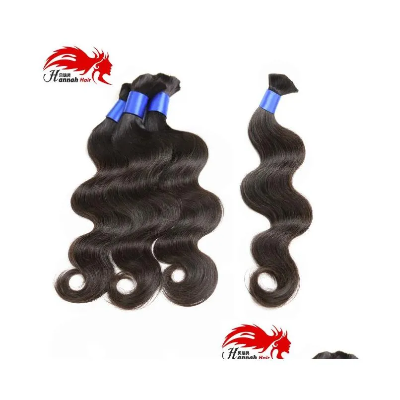 human hair for micro braids bulk hair no weft brazilian natural black body wave human bulk hair extensions7615732