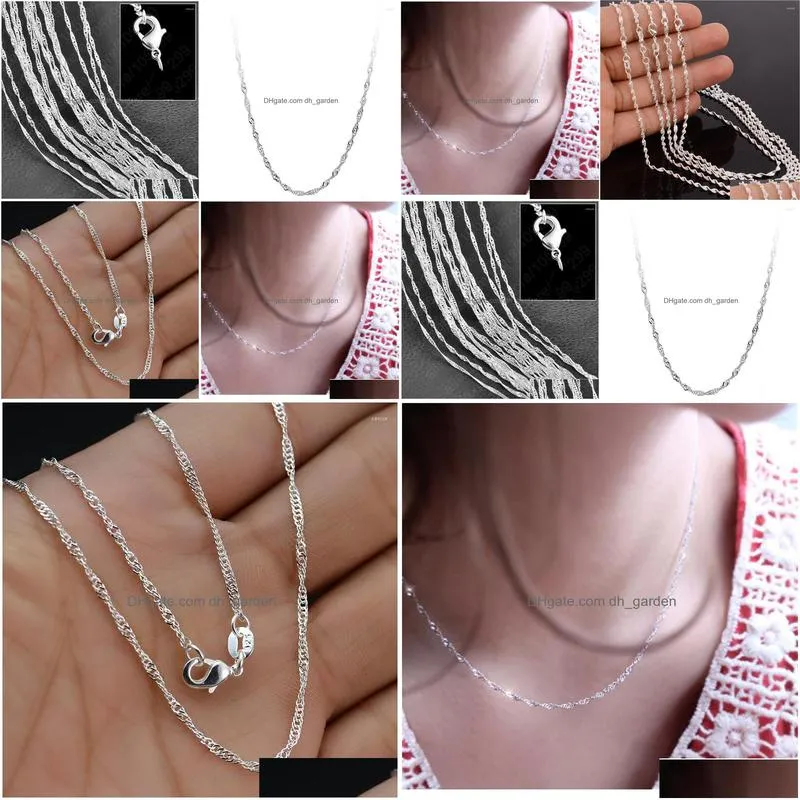 pendant necklaces long chain necklace with lobster clasps fit men women fashion party wedding jewelry gift 16-30 inch dz004