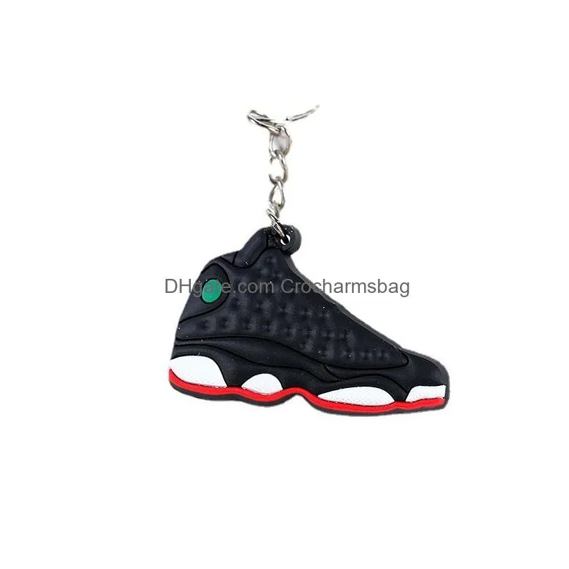 top designer 2D basketball sneakers keychain pendant shoes button for car keychain bag wholesalecake decorations hot selling