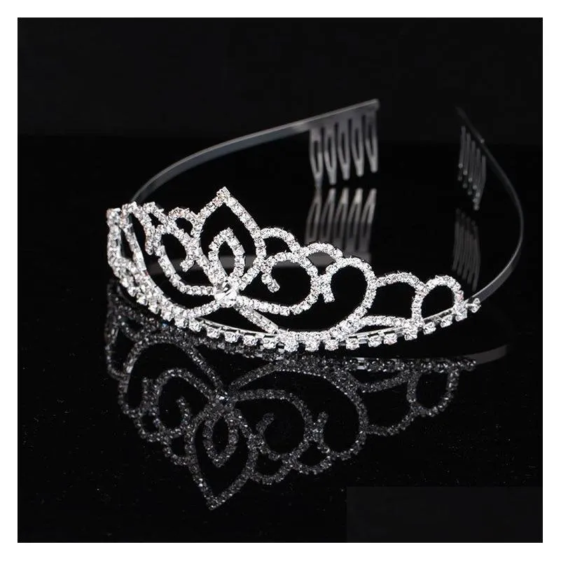 Bridal Headpieces Tiaras Crowns With Rhinestones Jewelry pageant Evening Prom Party Performance Crystal Wedding Tiaras Accessories