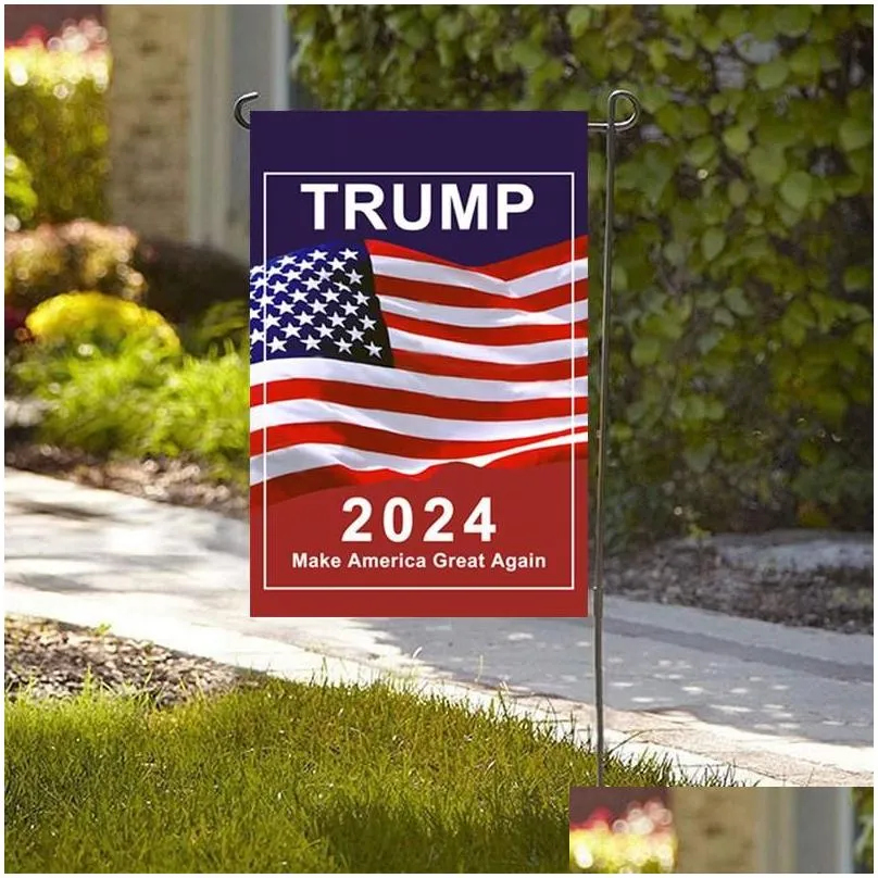 donald trump 2024 flag 30x45cm maga banner keep amercia garden flags 4966h