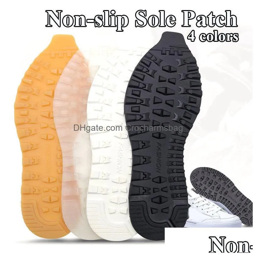 1Pair Rubber Soles for Making Shoes Replacement Outsole Anti Slip Shoe Sole Repair Sheet Protector Sneakers High Heels Material 220621