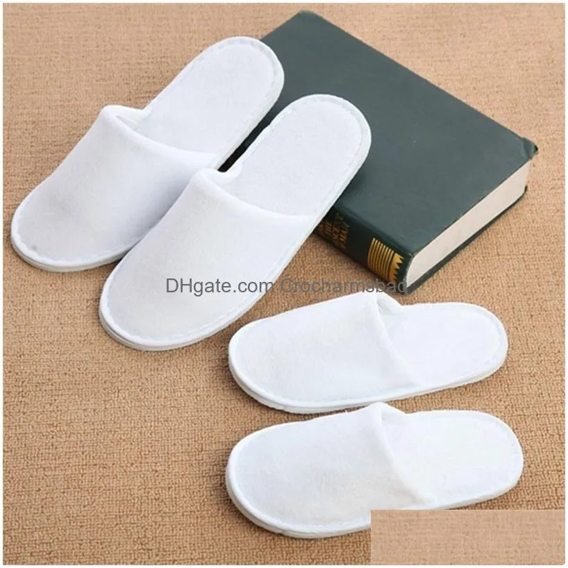 5 Pair Kids And Adult Hotel Travel Spa Disposable Slippers Home Guest Slippers White Shoes Children Disposable Slippers 201103