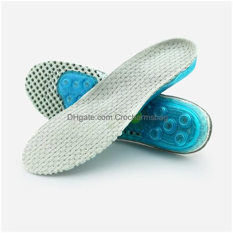 Shoe Parts Accessories EVA spring silicone orthopedic shoes soles insoles for Super Shock Absorbant elastic sports insole foot pain relieves shoe insol