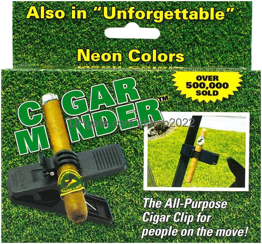 cigars clip holder clamp golfing cart golfer trainer removable double layer cigarette holder