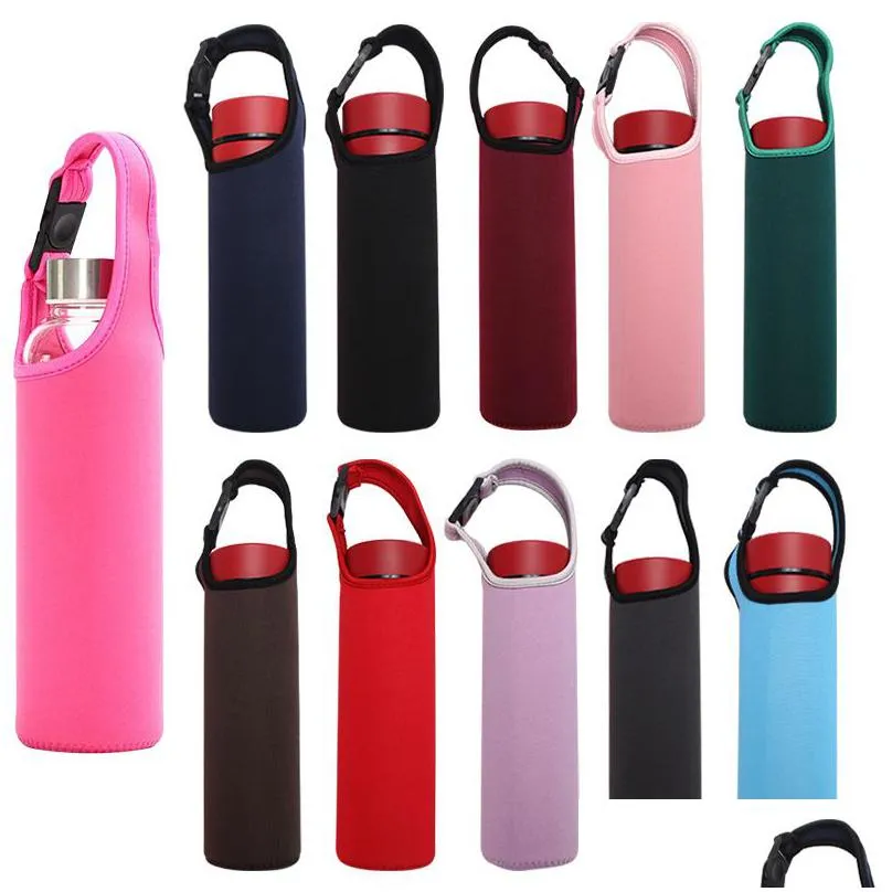 party favor portable beer glass single neoprene bottle cooler sleeve holder cover bag water bottles tote cup set