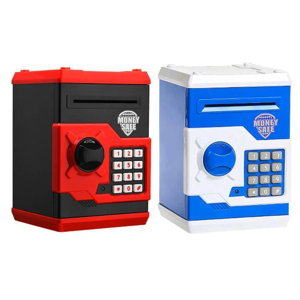 novelty items electronic piggy bank atm password money box cash coins saving box atm bank automatic deposit safe box kids gift drop