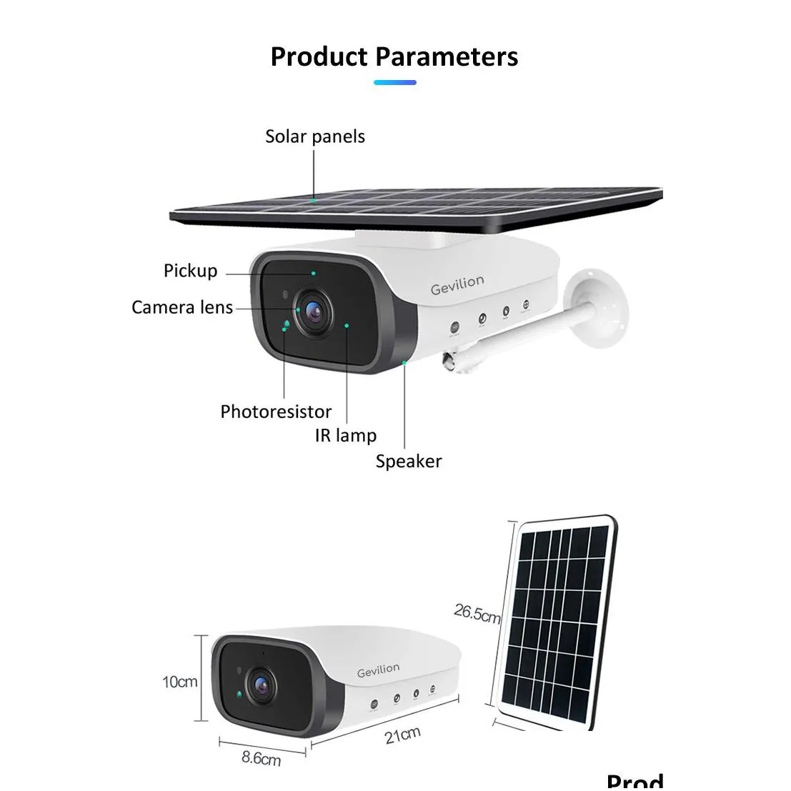 tuya smart home security system arrival 1080p 7w outdoor solar power 2mp camera wireless security cctv wifi 4g cameras332z