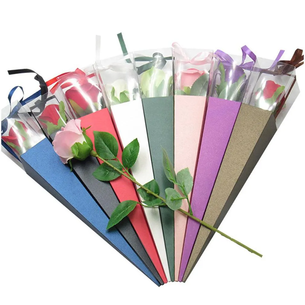 gift wrap flower bags bouquet gift box wrapping paper rose bag single packaging for florist arrangement floral packing cone valentines