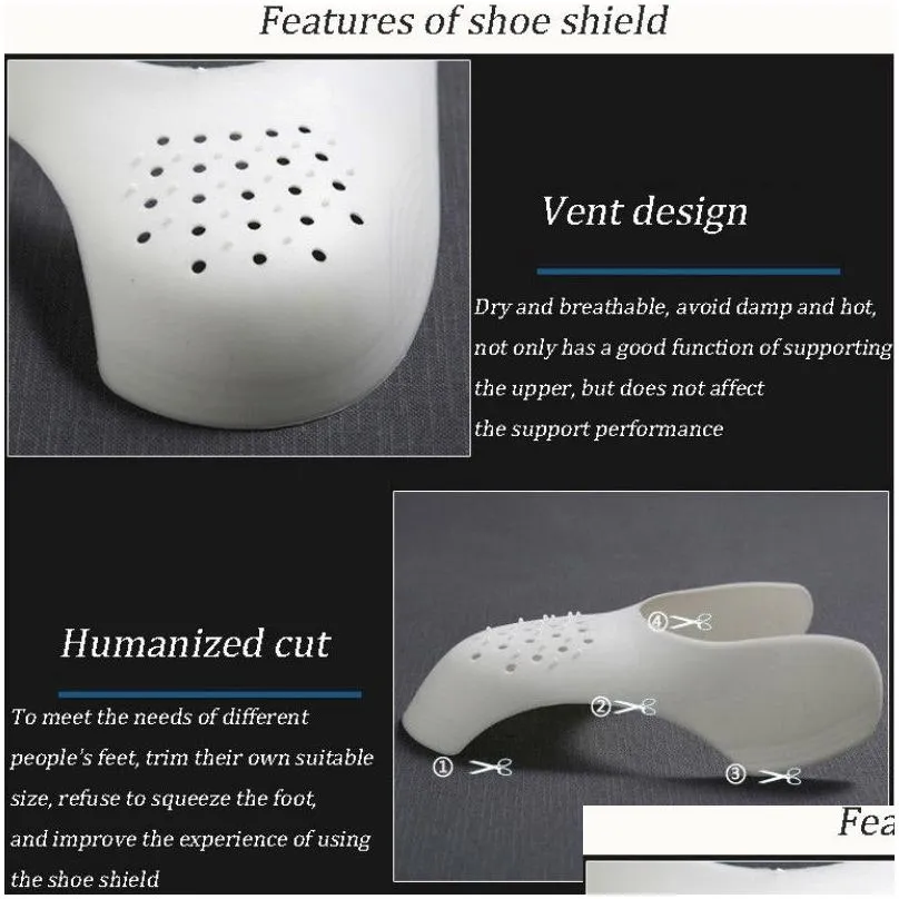Shoe Crease Line Kit Guard Heal Protector Anti Prevent Bending Crack Toe Cap Support Stretcher Keeping Shiel Expander 220802