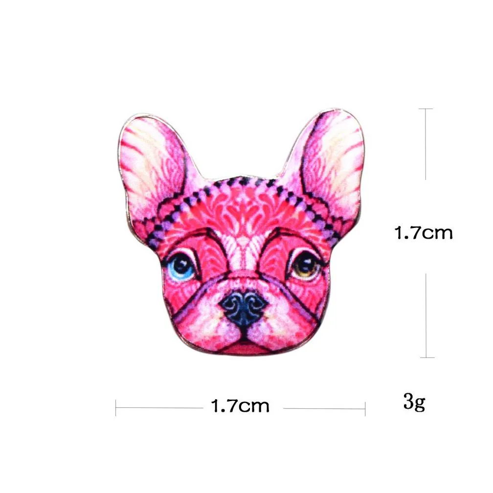 cute enamel printing dog stud earrings for women colorful puppy animal cartoon ethnic earrings fashion jewelry gift