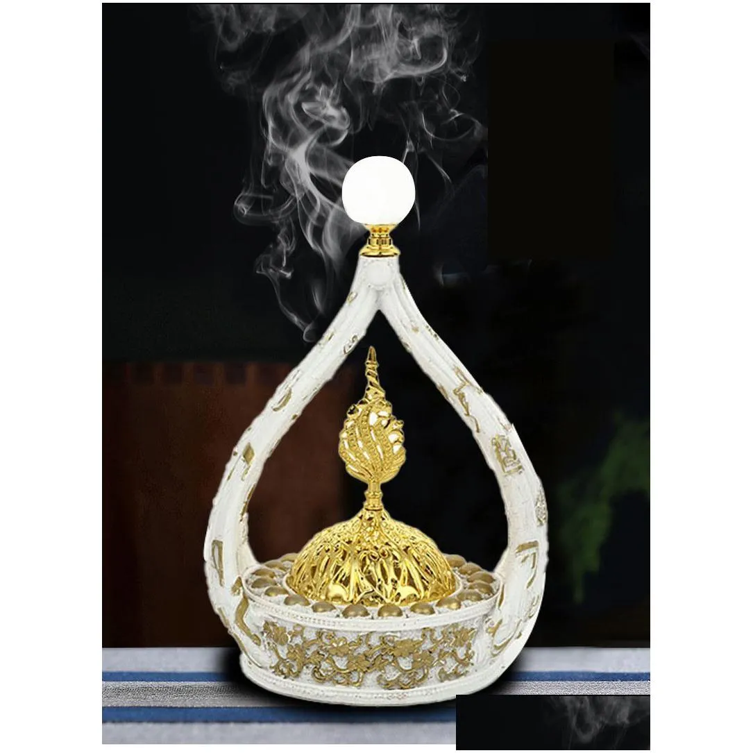 fragrance lamps fashion european and american style exquisite geometric relief creative home decoration resin craft incense