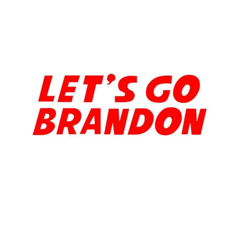 20x7cm Let`s Go Brandon Sticker Party Favor For Car Trump Prank Biden PVC Stickers