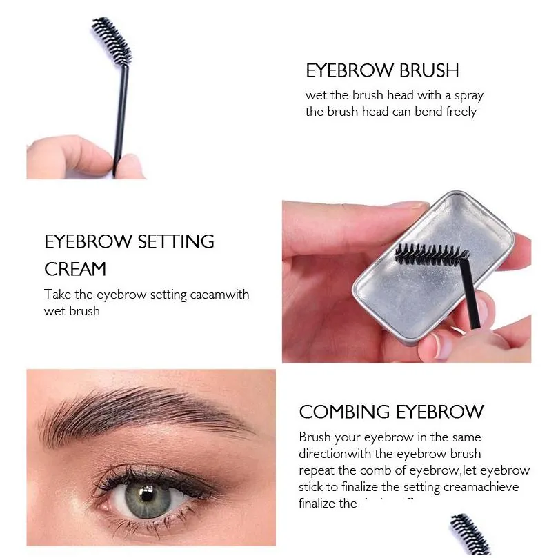 brows styling soap clear eyebrow setting gel brow fix wax waterproof sweatproof eyebrows repair liquid balm pomade eye makeup kiss