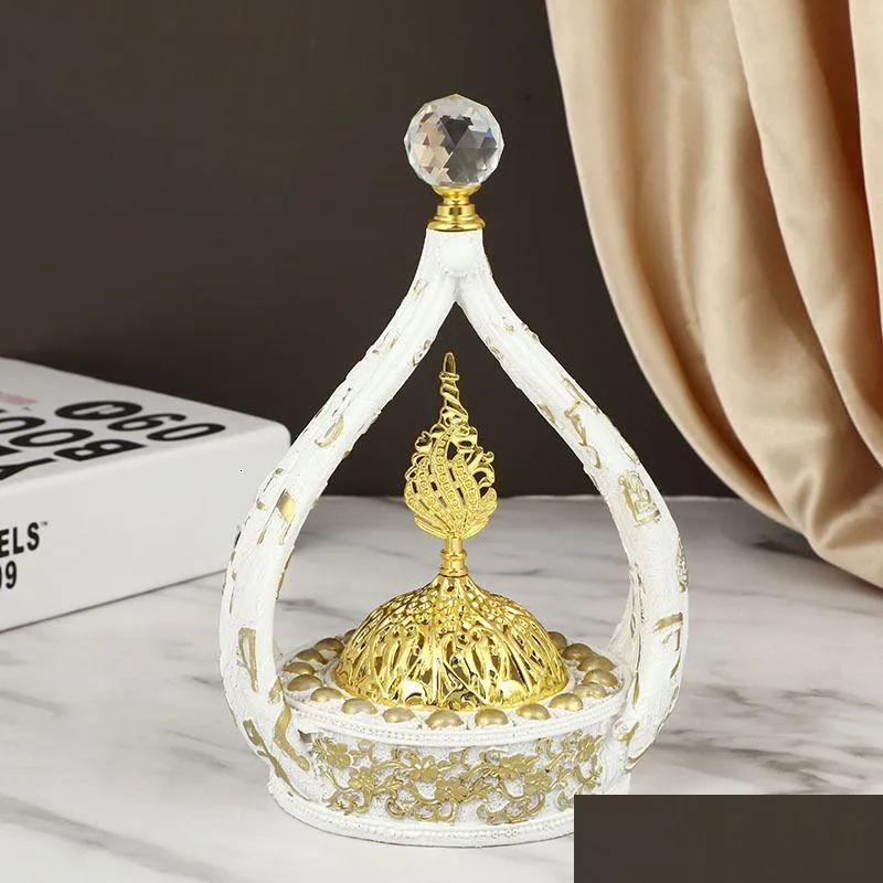 fragrance lamps fashion european and american style exquisite geometric relief creative home decoration resin craft incense