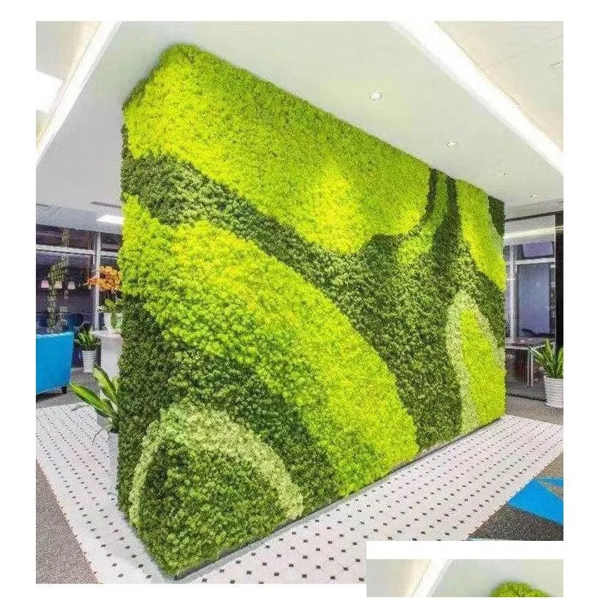 Decorative Flowers Artificial Moss Fake Plant Wall Landscaping Home Decoration Diy Flower Materials Boxed Immortal Deer Stamen