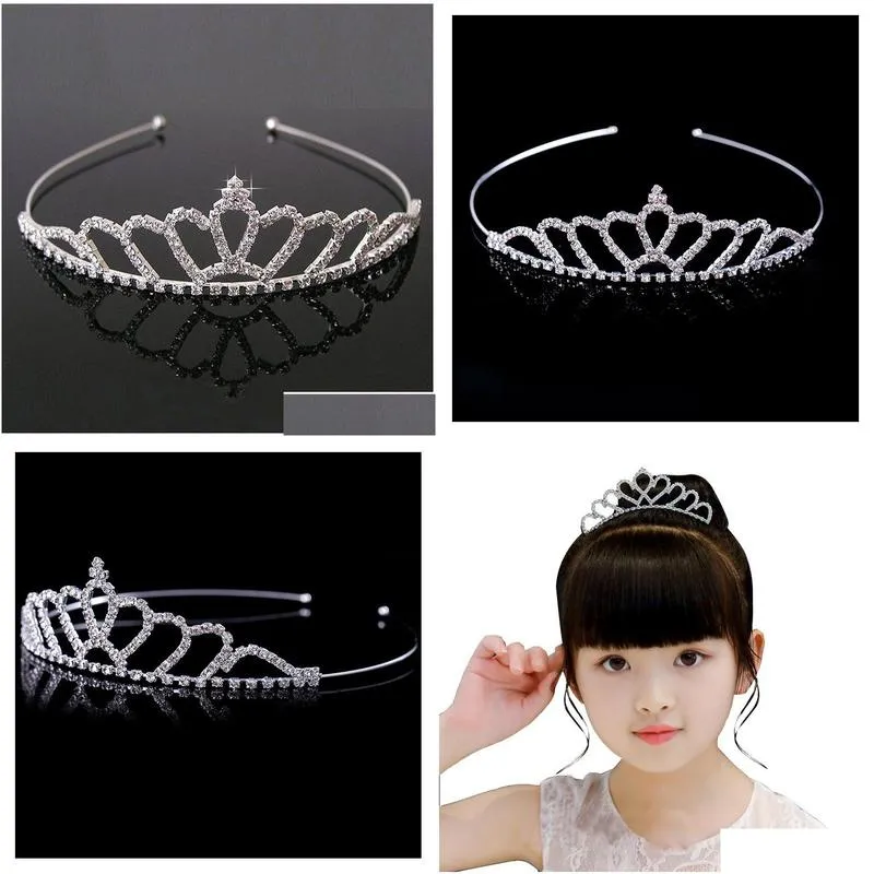 Headpieces Beautiful Shiny Crystal Bridal Tiara Party Pageant Plated Crown Hairband Wedding Accessories