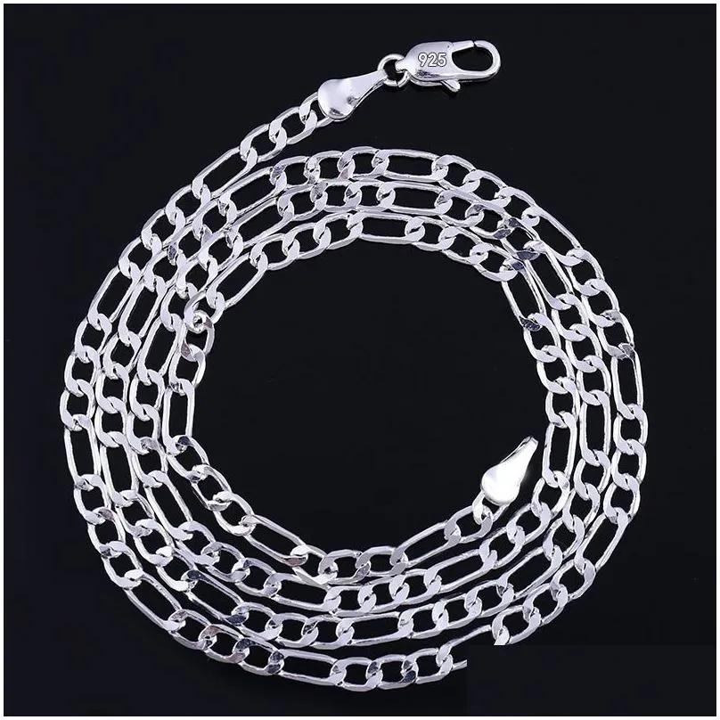 2mm silver plated chain necklace for women men fashion gold colors choker chains fit pendant jewelry 16-30 inches