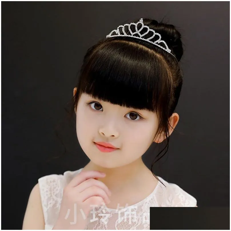 Headpieces Beautiful Shiny Crystal Bridal Tiara Party Pageant Plated Crown Hairband Wedding Accessories