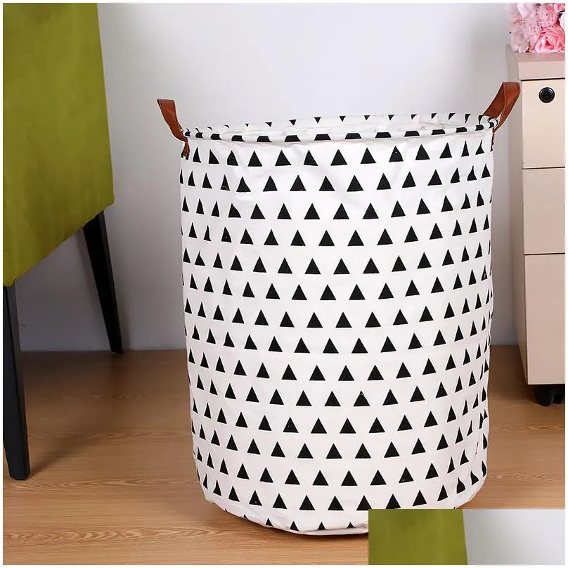 1pc foldable laundry basket large capacity laundry hamper dirty clothes storage organizer bucket homehold storage bag