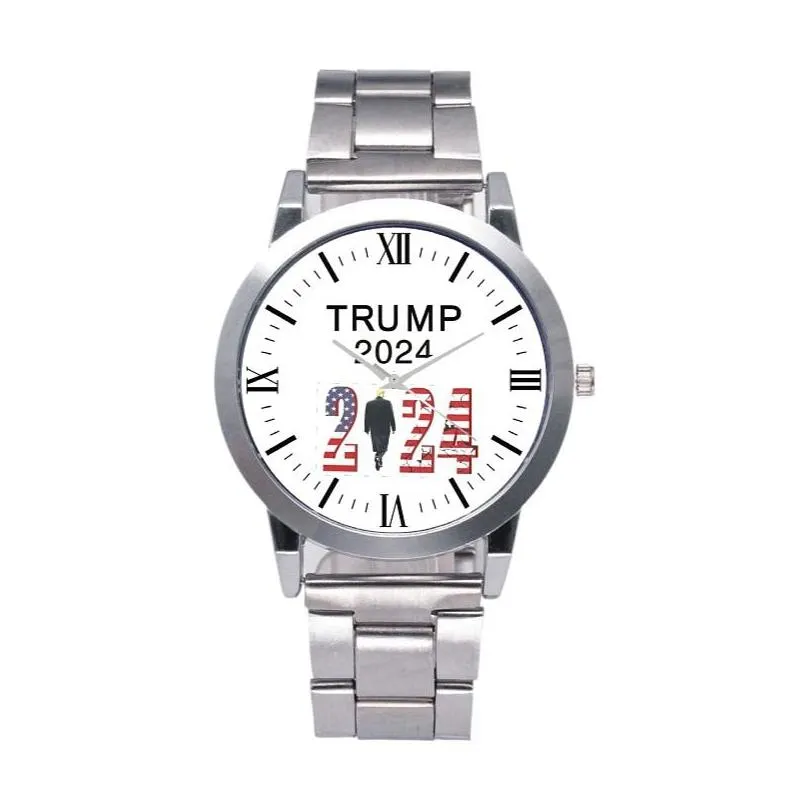 14 Styles Trump 2024 Wrist Watch Party Favor Donald Retro Men Quartz Watches